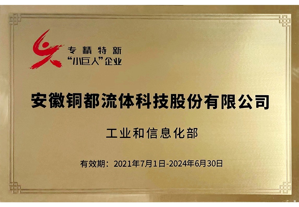 國家級專精特新“小巨人”企業(yè)